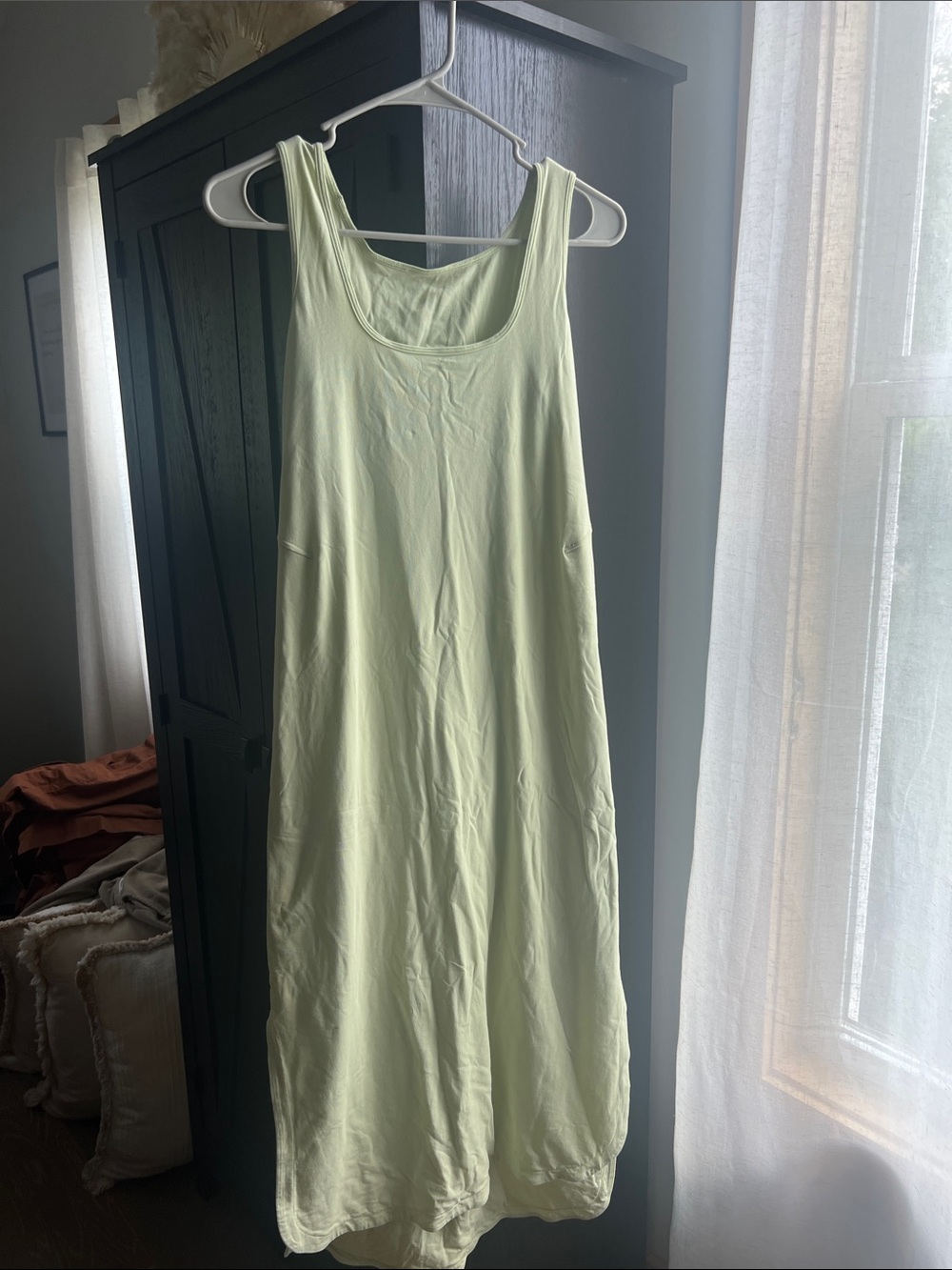 Lululemon light Lime Green Sleeveless Maxi Dress